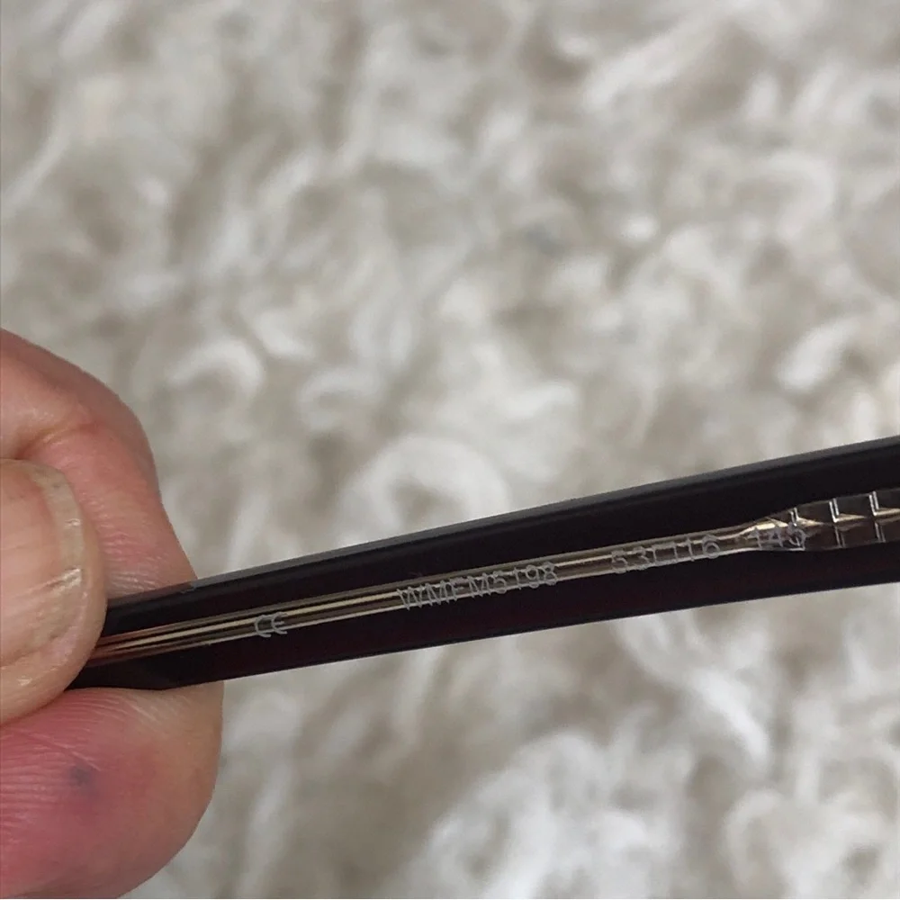 Brown Acetate Oval Eyeglasses Frames only WMFM5198 53-16-145 - Picture 4 of 8